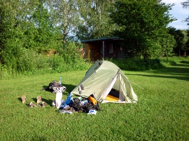 namiot na kampingu w Diviakach