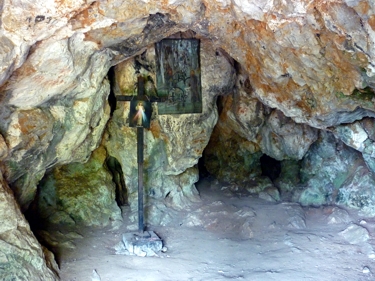 das Innere der Grotte